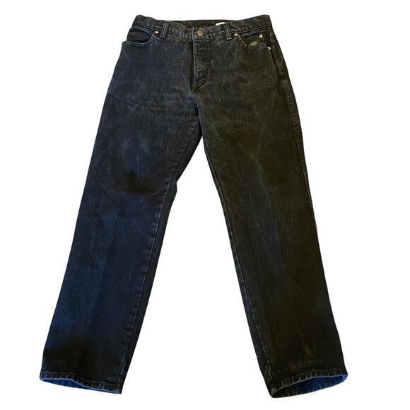 VTG Harley-Davidson Hi-Rise Black Jeans Womens 12R #157R - Picture 1 of 8